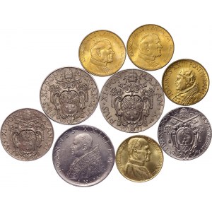 Vatican Lot of 9 Coins 1931 - 1997 R