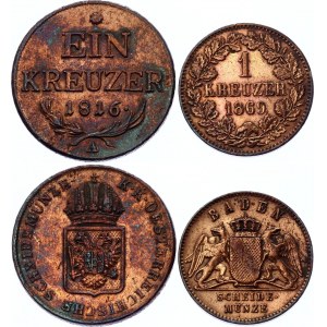 Austria & Germany 1 Kreuzer 1816 - 1869