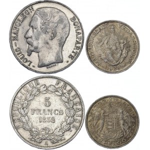 Europe 5 Francs & 2 Pengo 1852 - 1938