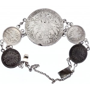 Europe Silver Coins Bracelet 1908