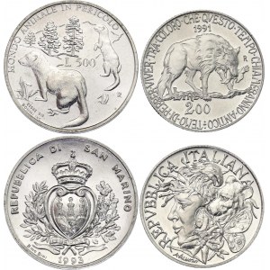 Europe 200 & 500 Lire 1991 - 1993 R