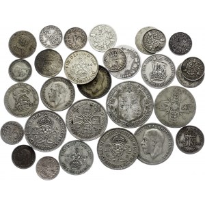 Great Britain Lot of 29 Silver Coins