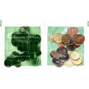 Lithuania Euro Starter Kit with 23 Coins 2015