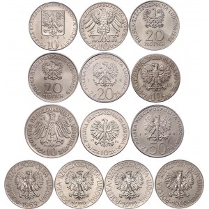 Poland Lot of 13 Coins 1964 - 1980