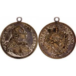 German States Bavaria Brass Medal Patrona Bavaria 1760 (ND)