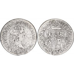 German States Brandenburg-Prussia 18 Groschen / 1/5 Taler 1674 CV