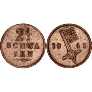 German States Bremen 2½ Schwaren 1841