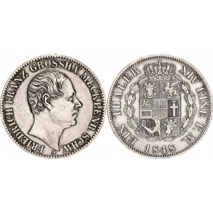 German States Mecklenburg-Schwerin 1 Taler 1848 A