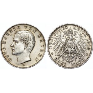 Germany - Empire Bavaria 3 Mark 1913 D
