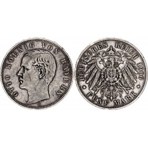Germany - Empire Bavaria 5 Mark 1906 D
