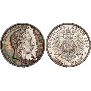 Germany - Empire Prussia 3 Mark 1912 A