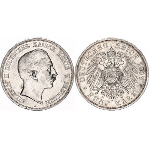 Germany - Empire Prussia 5 Mark 1907 A