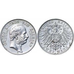Germany - Empire Saxony-Albertine 2 Mark 1904 E Commemorative Issue