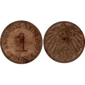 Germany - Empire 1 Pfennig 1901 J PCGS MS 63 BN
