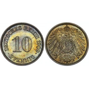 Germany - Empire 10 Pfennig 1909 J