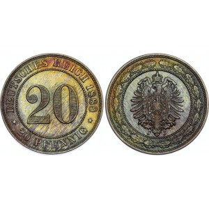 Germany - Empire 20 Pfennig 1888 J
