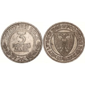 Germany - Weimar Republic 3 Reichsmark 1926 A
