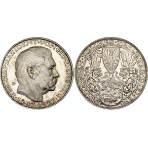 Germany - Weimar Republic 5 Mark 80th Birthday of Paul von Hindenburg 1927 D Medallic Coinage