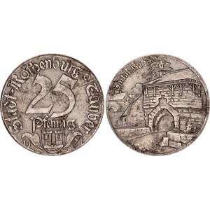 Germany - Weimar Republic Bavaria Rothenburg ob der Tauber 25 Pfennig 1921 Notgeld