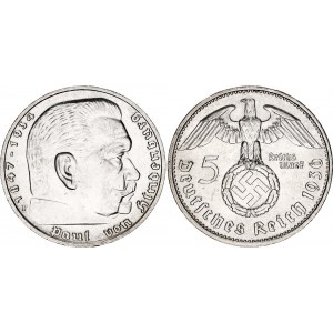 Germany - Third Reich 5 Reichsmark 1936 F