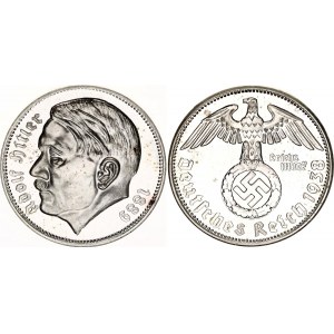 Germany - Third Reich Adolf Hitler Fantasy Silver Medal 1938 (ND)