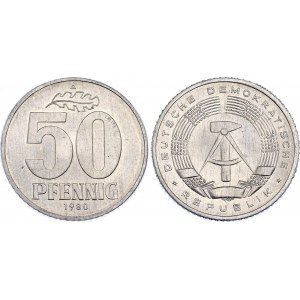 Germany - DDR 50 Pfennig 1980 A Key Date