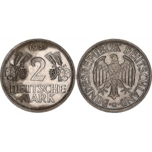 Germany - FRG 2 Deutsche Mark 1951 G