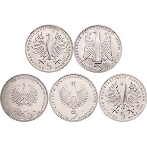 Germany - FRG 5 x 5 Deutsche Mark 1980 - 1986