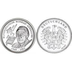 Germany - FRG Silver Medal Bundeskanzler Konrad Adenauer (ND)