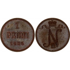 Russia - Finland 1 Penni 1906