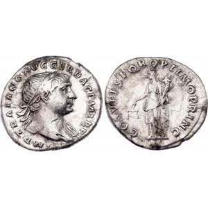 Roman Empire Trajan Denarius 103 - 111 AD (ND) Aequitas