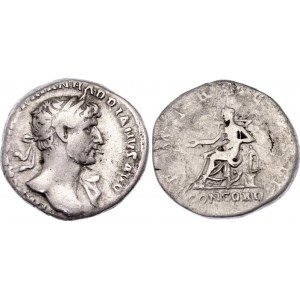 Roman Empire Hadrian Denarius 118 AD Concordia