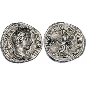 Roman Empire Elagabalus Denarius 218 - 222 AD Providentia