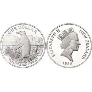 New Zealand 1 Dollar 1988