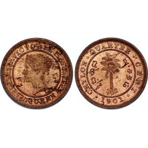 Ceylon 1/4 Cent 1901