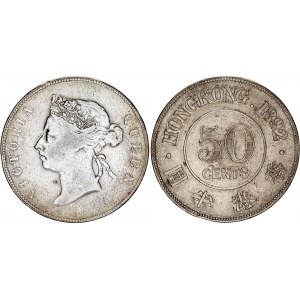 Hong Kong 50 Cents 1892