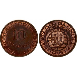 India Portuguese 10 Centavos 1961