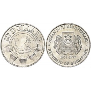 Singapore 10 Dollars 1977