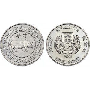 Singapore 10 Dollars 1983
