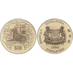 Singapore 10 Dollars 1994