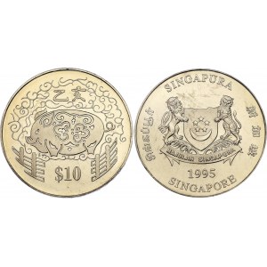 Singapore 10 Dollars 1995