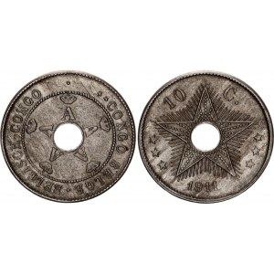 Belgian Congo 10 Centimes 1911