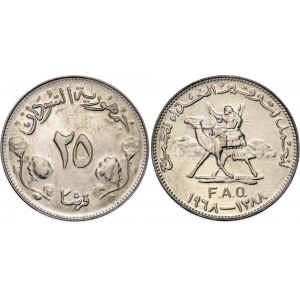 Sudan 25 Ghirsh 1968 AH 1388