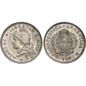 Argentina 20 Centavos 1883