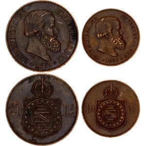 Brazil 10 - 20 Reis 1869