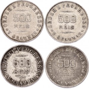 Brazil 4 x 500 Reis 1907