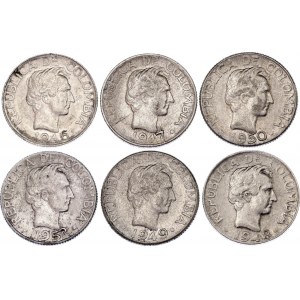Colombia 6 x 10 Centavos 1946 - 1952