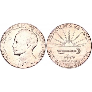 Cuba 1 Peso 1953 NGC MS 61