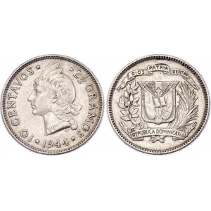 Dominican Republic 10 Centavos 1944