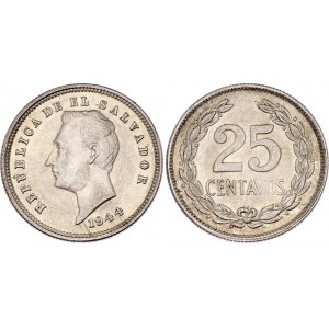 El Salvador 25 Centavos 1944 (1945)